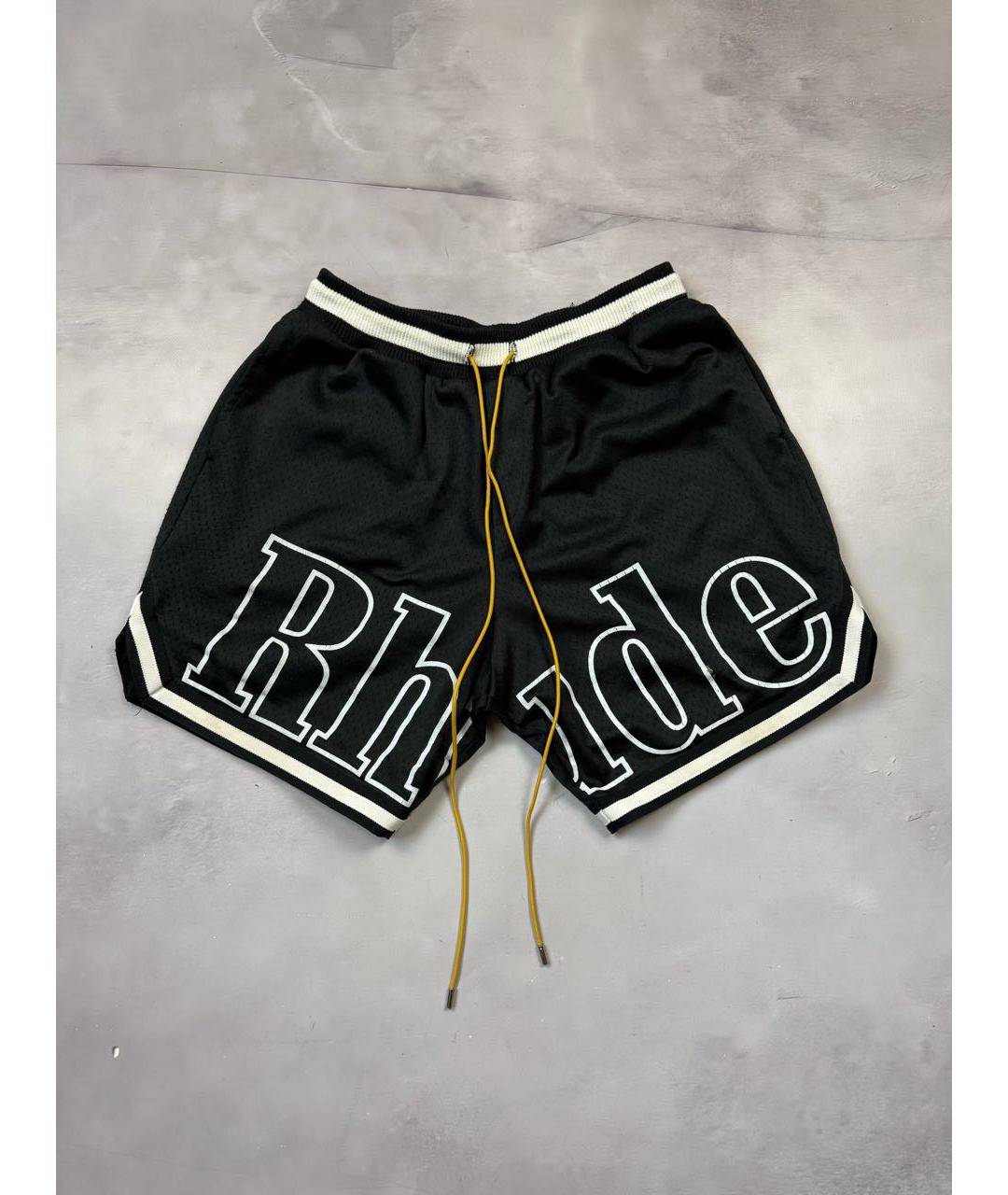 RHUDE Черные шорты, фото 9