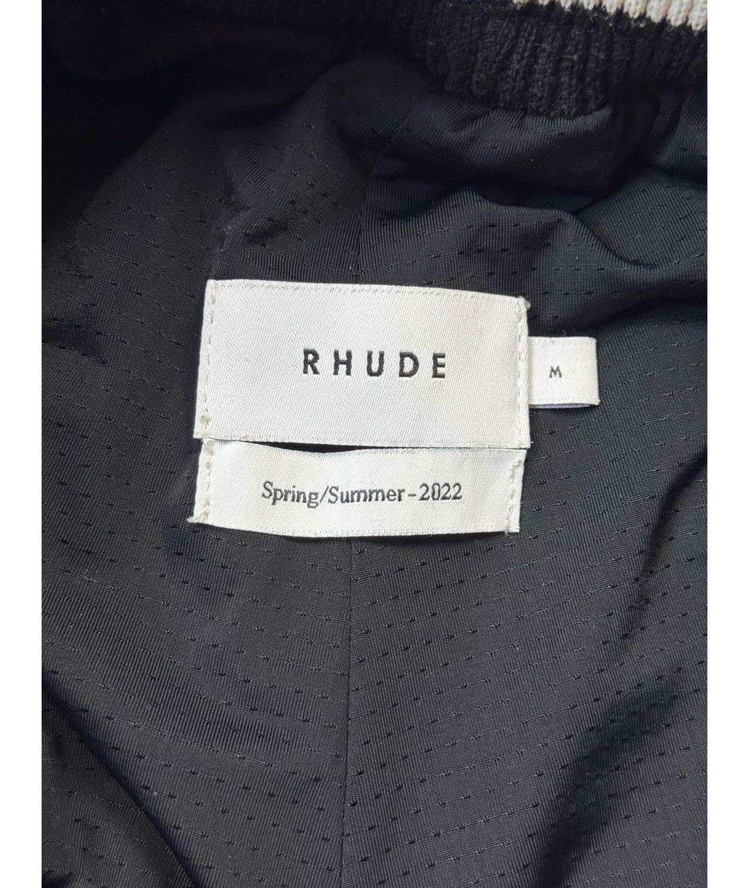 RHUDE Черные шорты, фото 7
