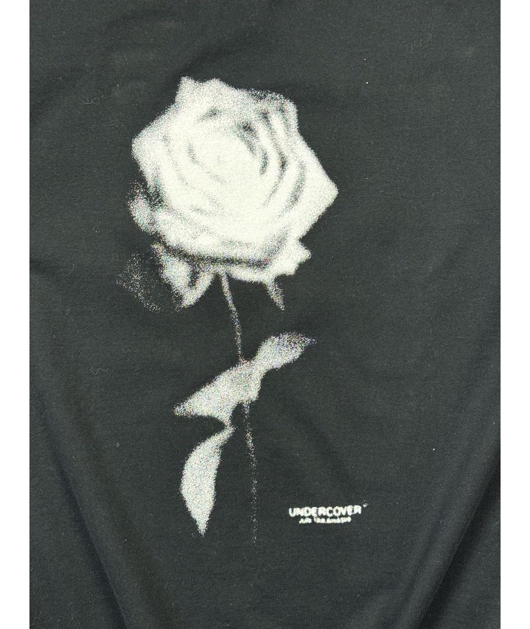 UNDERCOVER Черная хлопковая футболка, фото 2