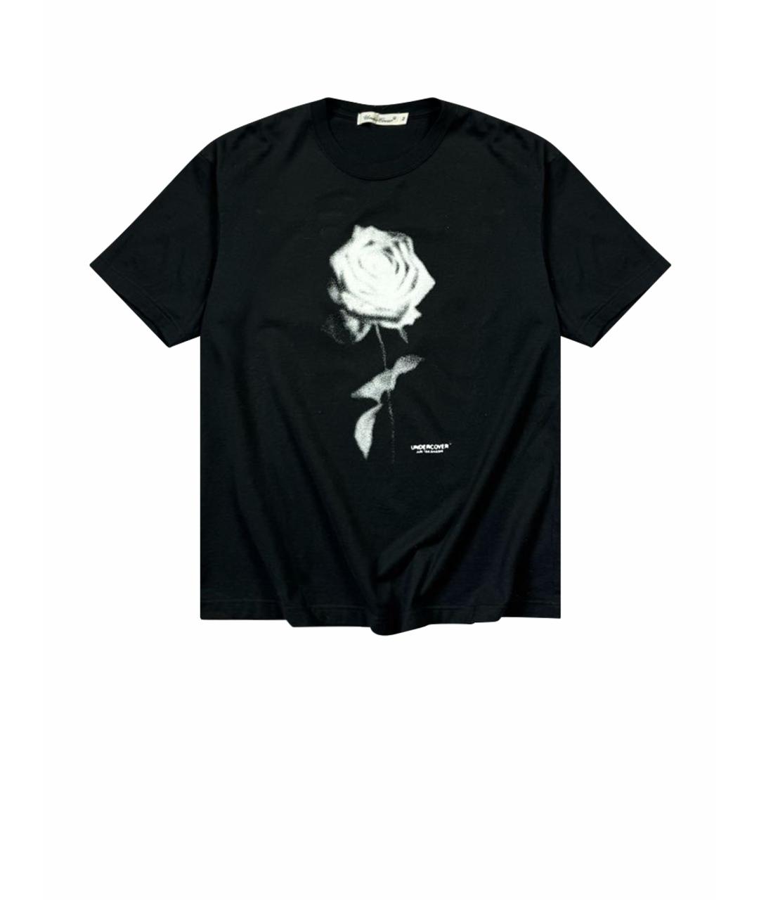 UNDERCOVER Черная хлопковая футболка, фото 1