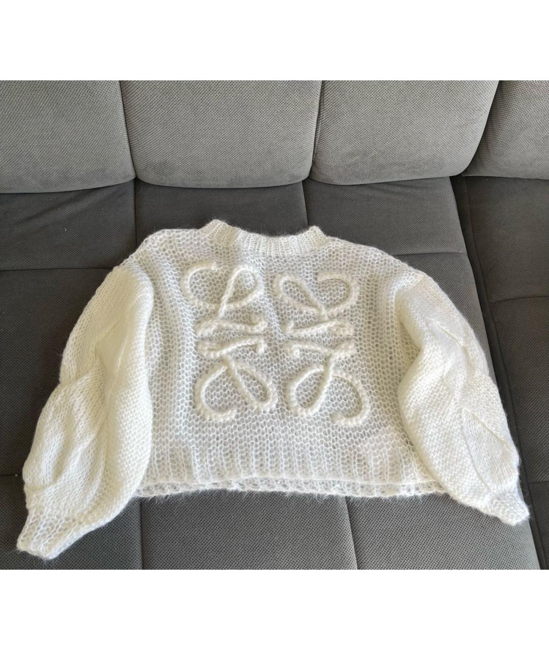LOEWE Белый шерстяной джемпер / свитер, фото 8