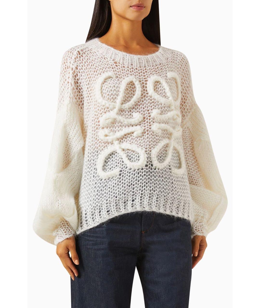 LOEWE Белый шерстяной джемпер / свитер, фото 3