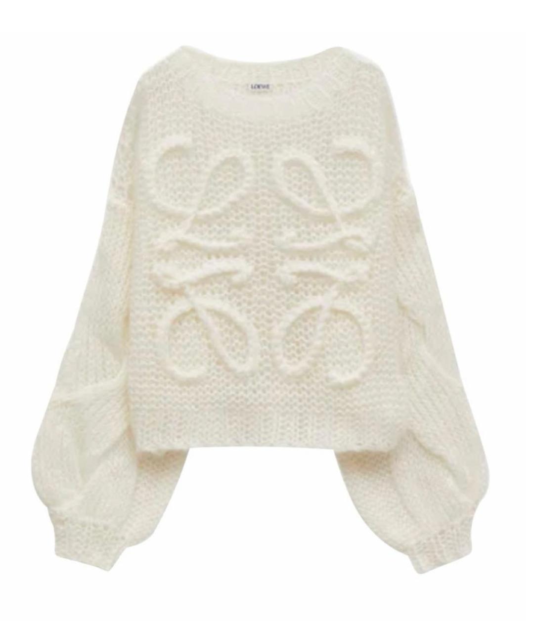 LOEWE Белый шерстяной джемпер / свитер, фото 1
