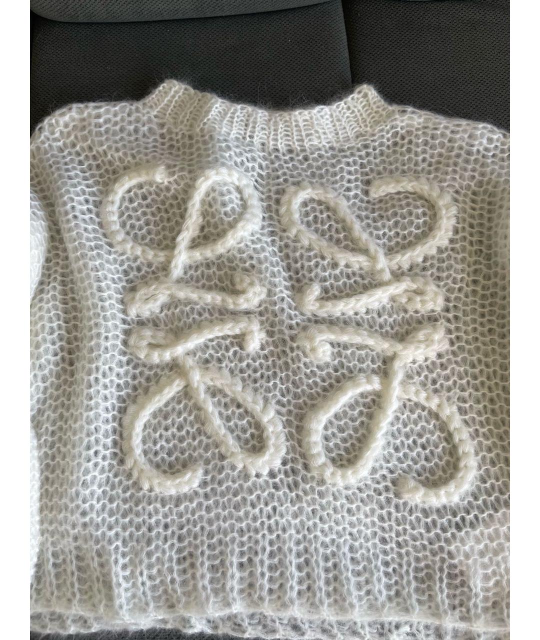 LOEWE Белый шерстяной джемпер / свитер, фото 6