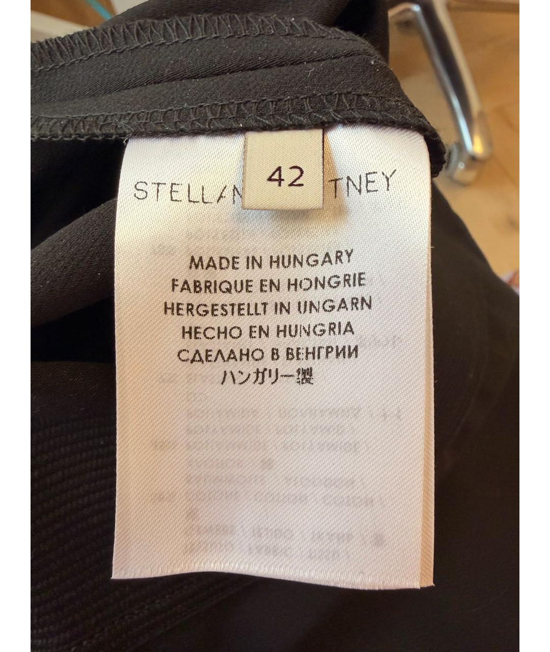 STELLA MCCARTNEY Черные хлопко-эластановые леггинсы и велосипедки, фото 6