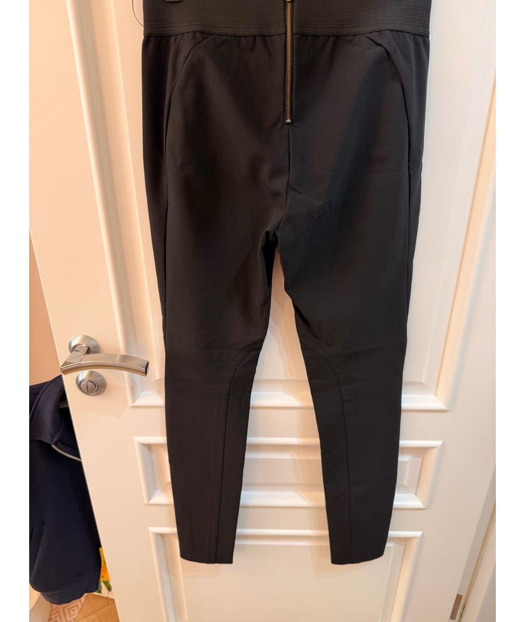 STELLA MCCARTNEY Черные хлопко-эластановые леггинсы и велосипедки, фото 2