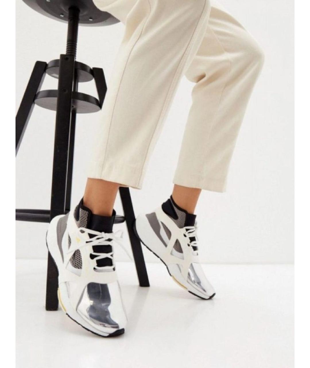 ADIDAS BY STELLA MCCARTNEY Серебряные кроссовки из искусственной кожи, фото 8