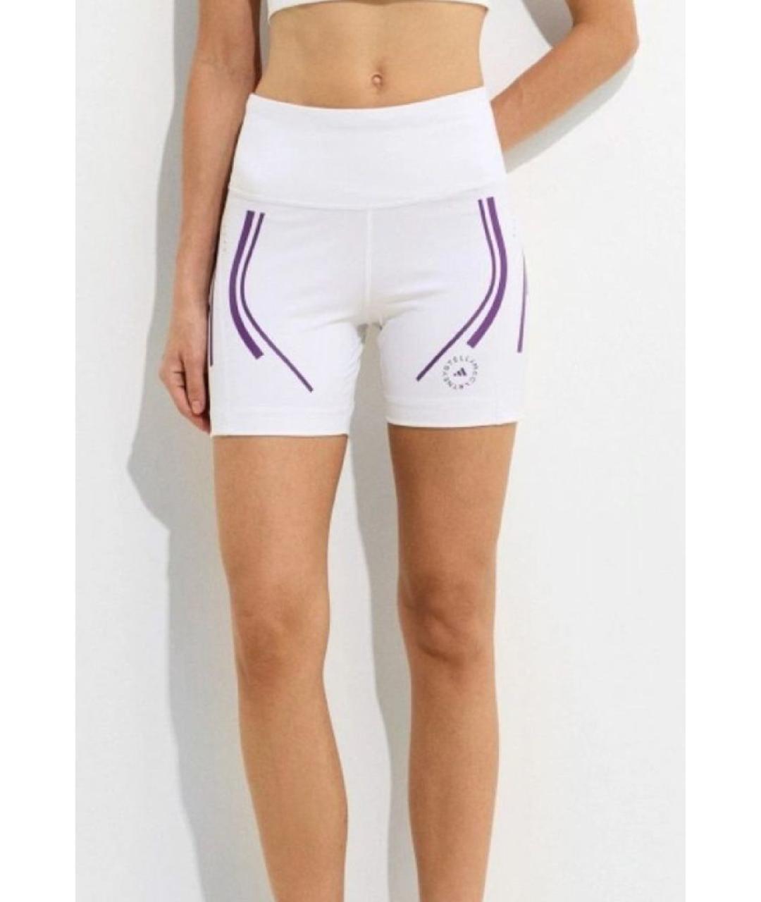 ADIDAS BY STELLA MCCARTNEY Белые полиэстеровые спортивные брюки и шорты, фото 9