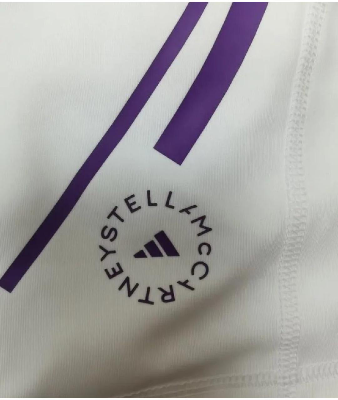 ADIDAS BY STELLA MCCARTNEY Белые полиэстеровые спортивные брюки и шорты, фото 4