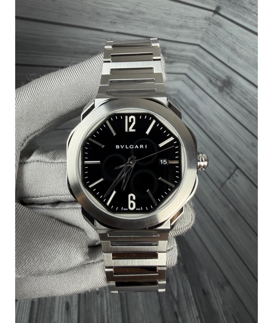 BVLGARI Черные часы, фото 2