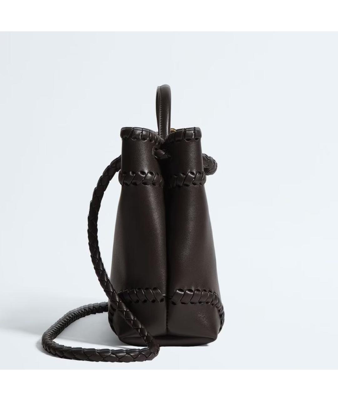 BOTTEGA VENETA Коричневая кожаная сумка тоут, фото 4