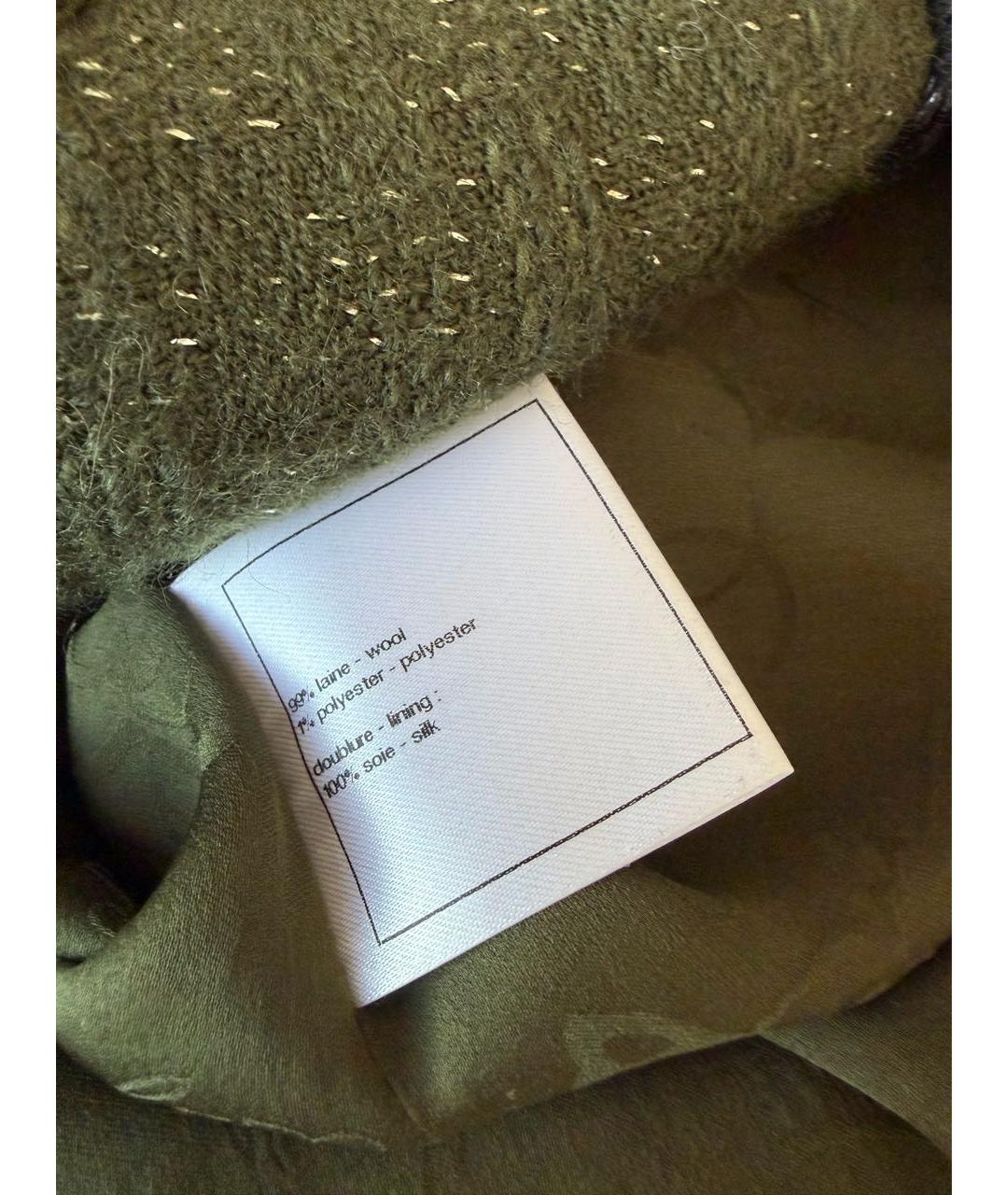 CHANEL Зеленый шерстяной жакет/пиджак, фото 8
