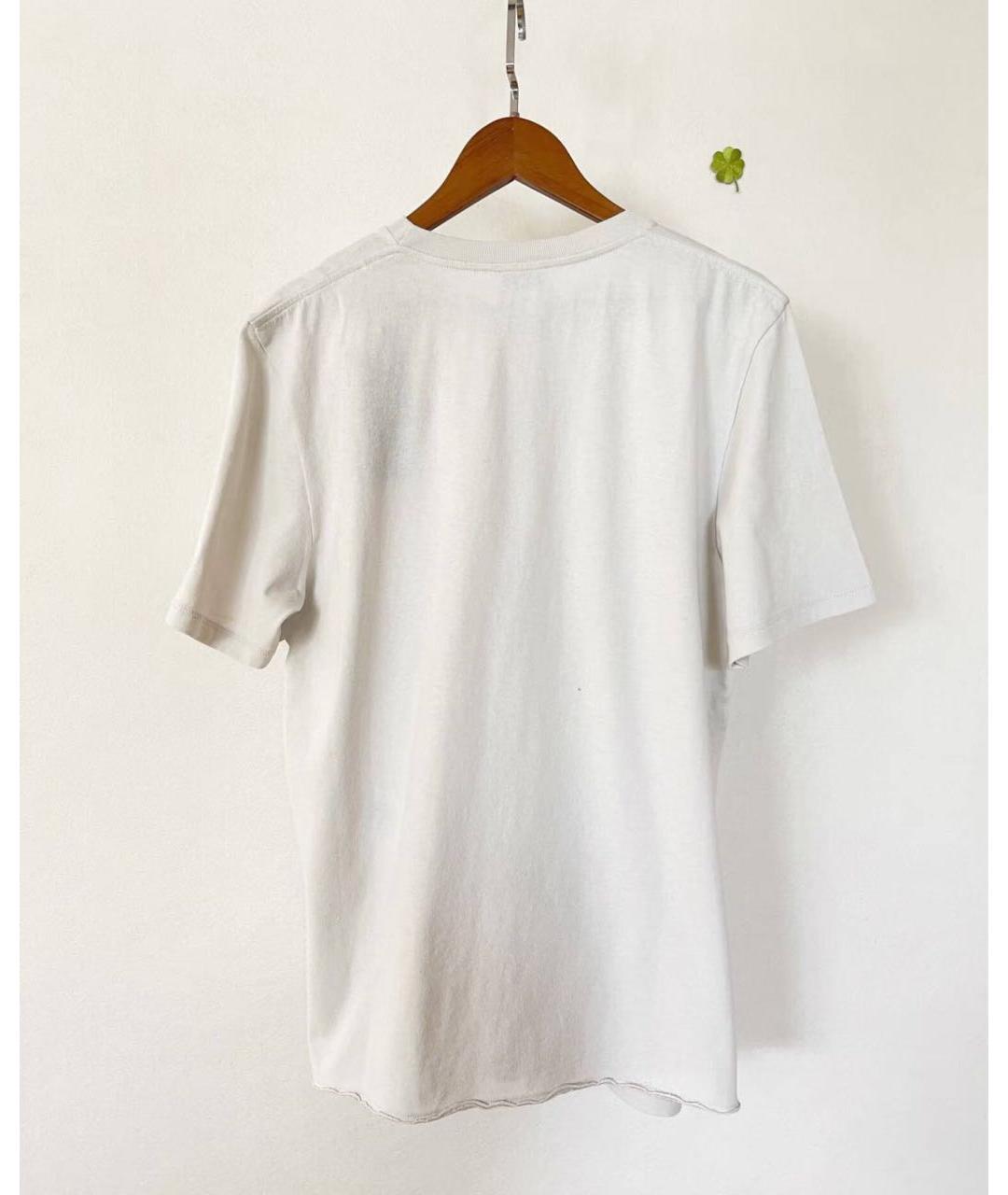 SAINT LAURENT Серая хлопковая футболка, фото 3