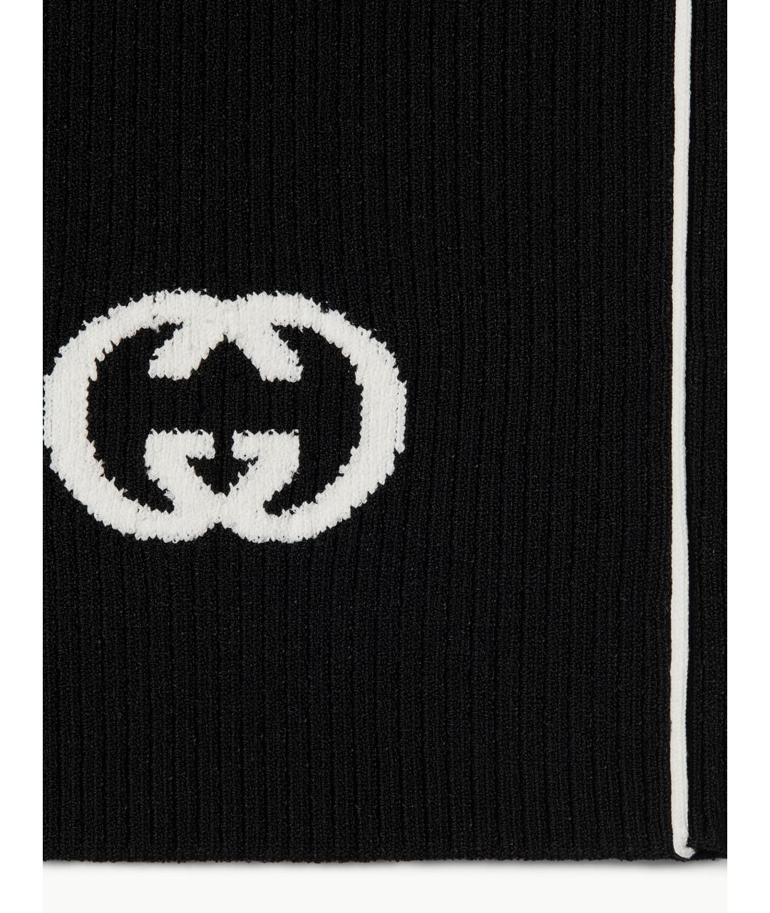 GUCCI Черные вискозные леггинсы и велосипедки, фото 5