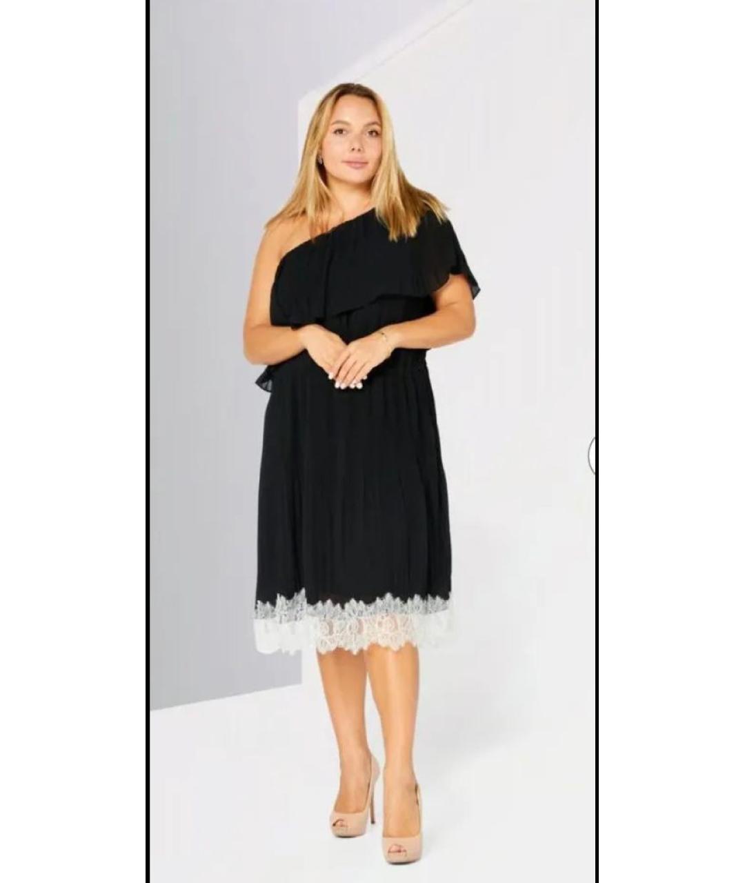 MICHAEL KORS Черное вискозное коктейльное платье, фото 6