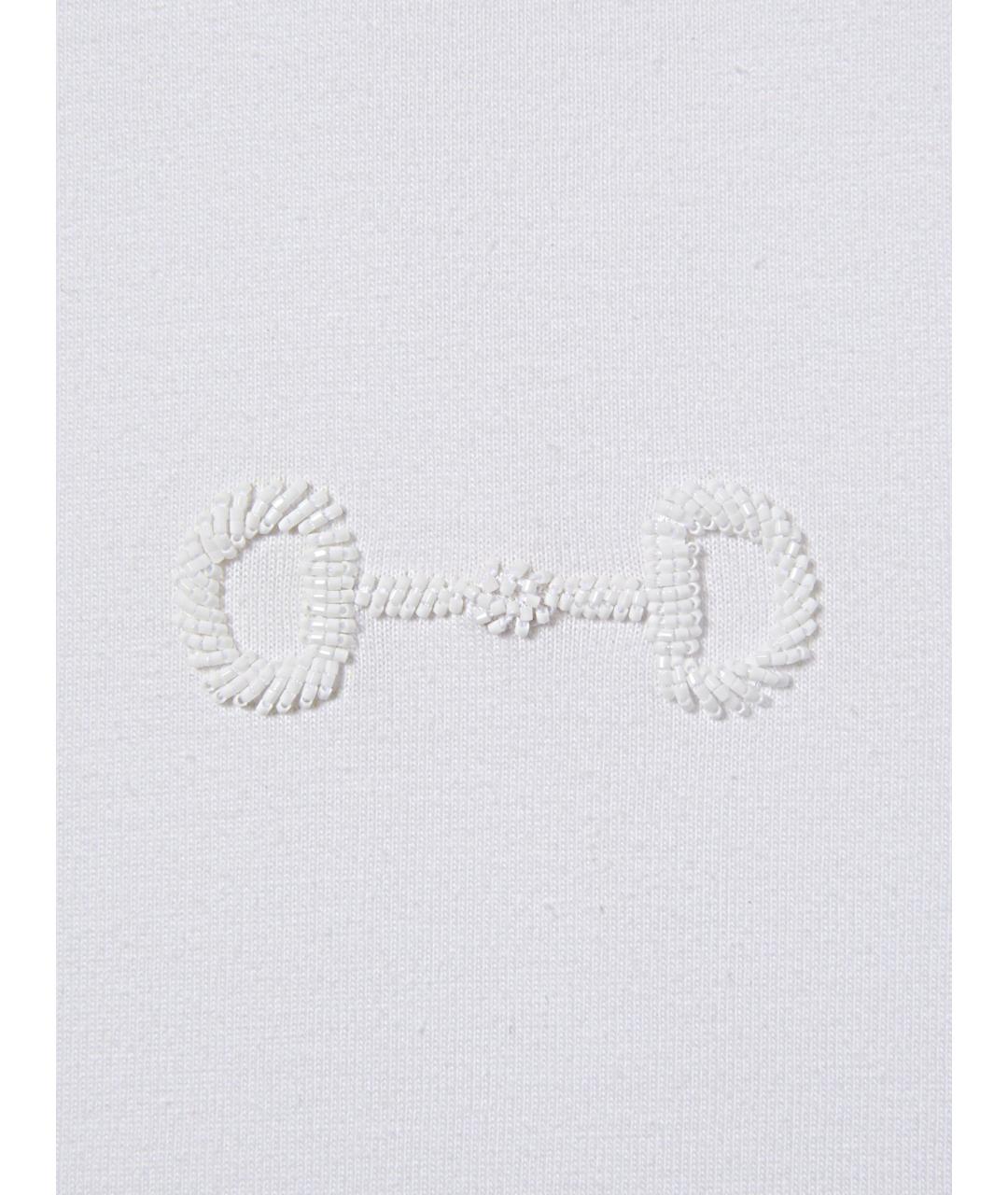 GUCCI Белая хлопковая футболка, фото 5