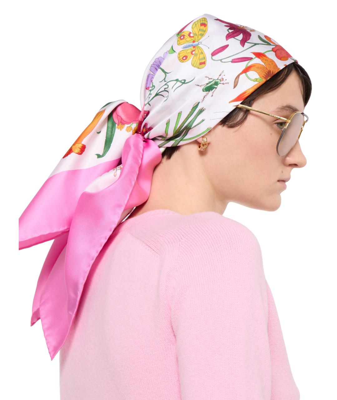 GUCCI Мульти шелковый платок, фото 2