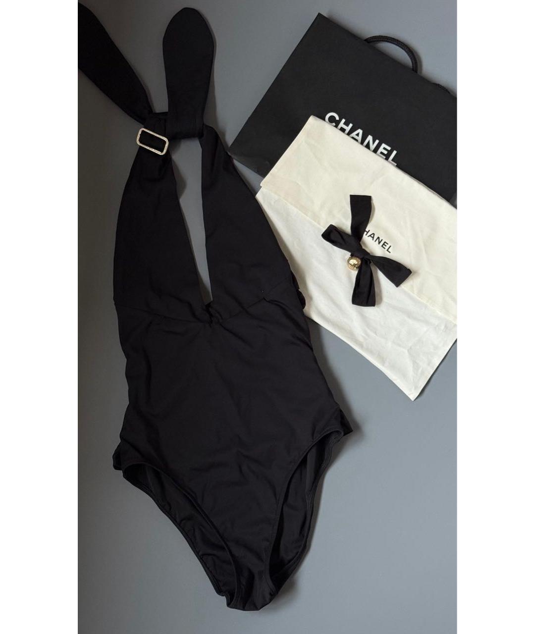 CHANEL Черный купальник, фото 2