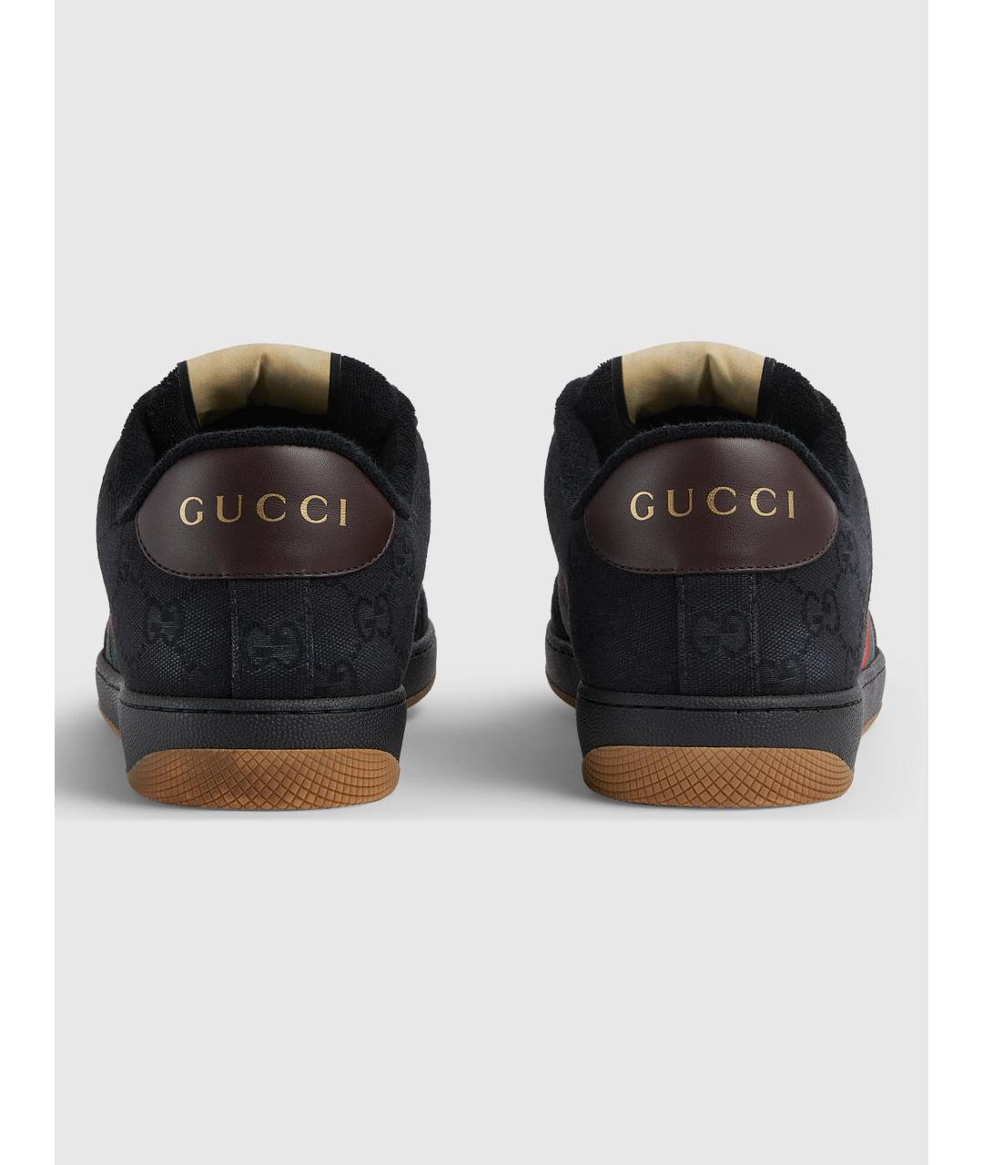 GUCCI Мульти текстильные низкие кроссовки / кеды, фото 5