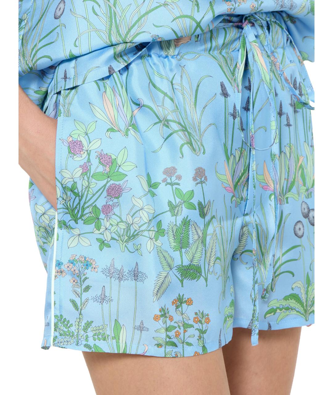 GUCCI Мульти шелковые шорты, фото 3