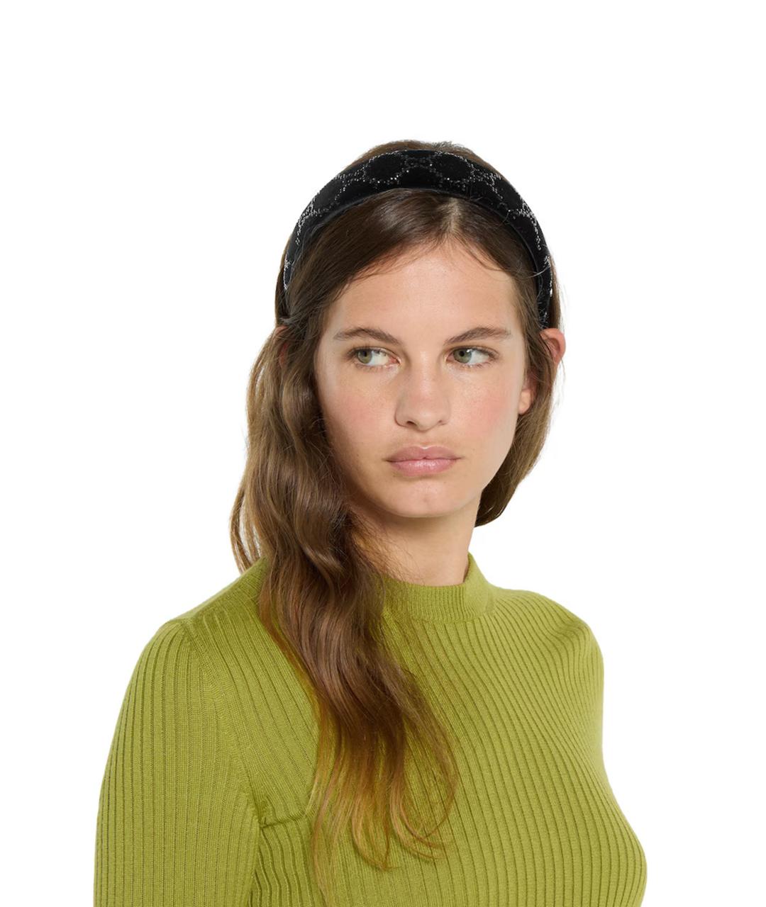 GUCCI Черный ободок, фото 2