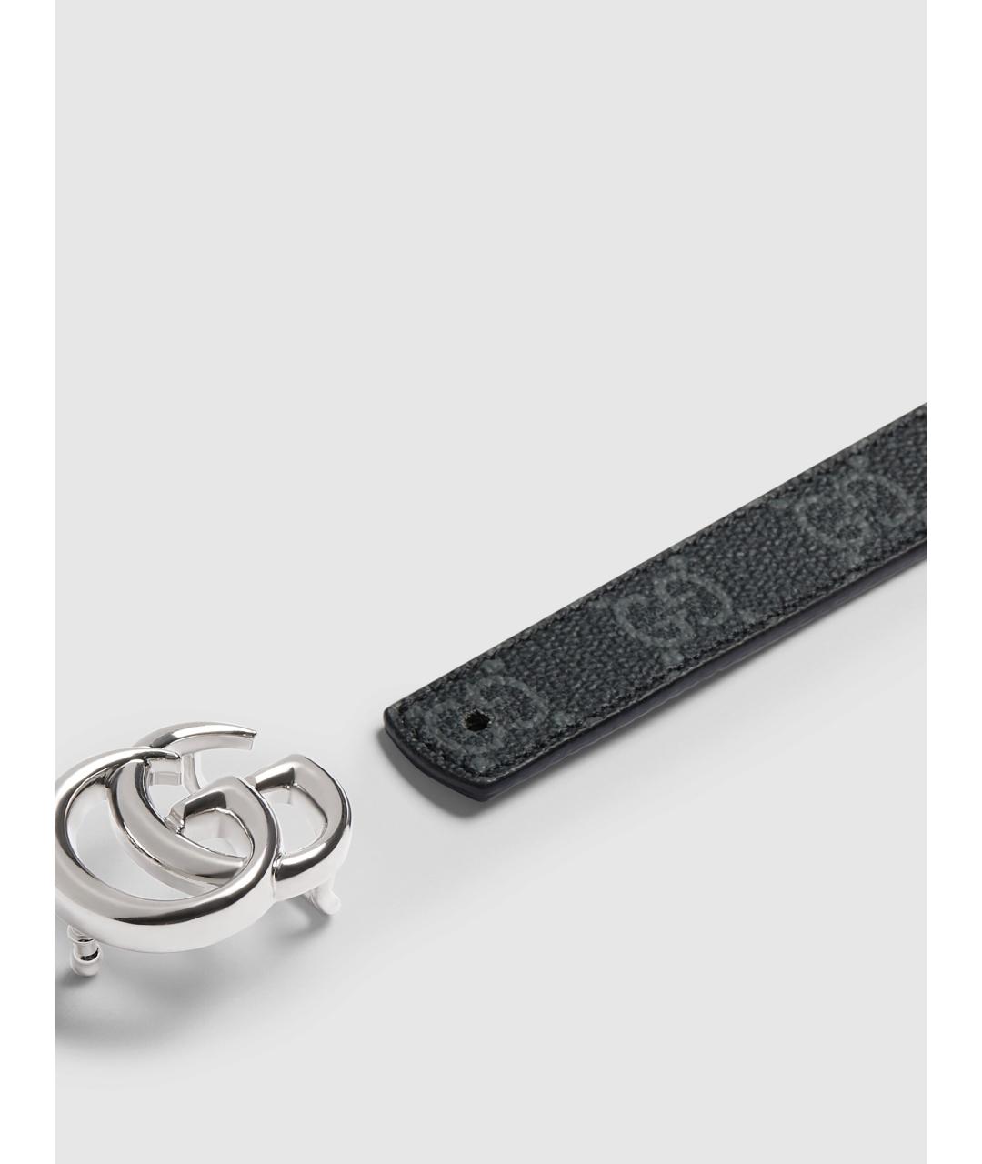 GUCCI Черный кожаный ремень, фото 5