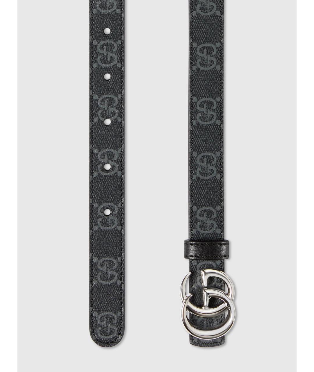 GUCCI Черный кожаный ремень, фото 3