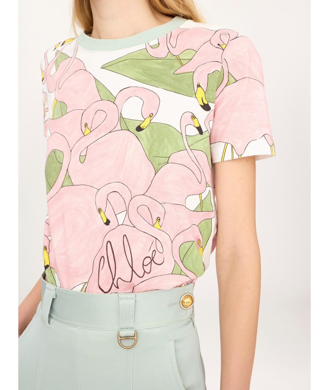 CHLOE Мульти хлопковая футболка, фото 5