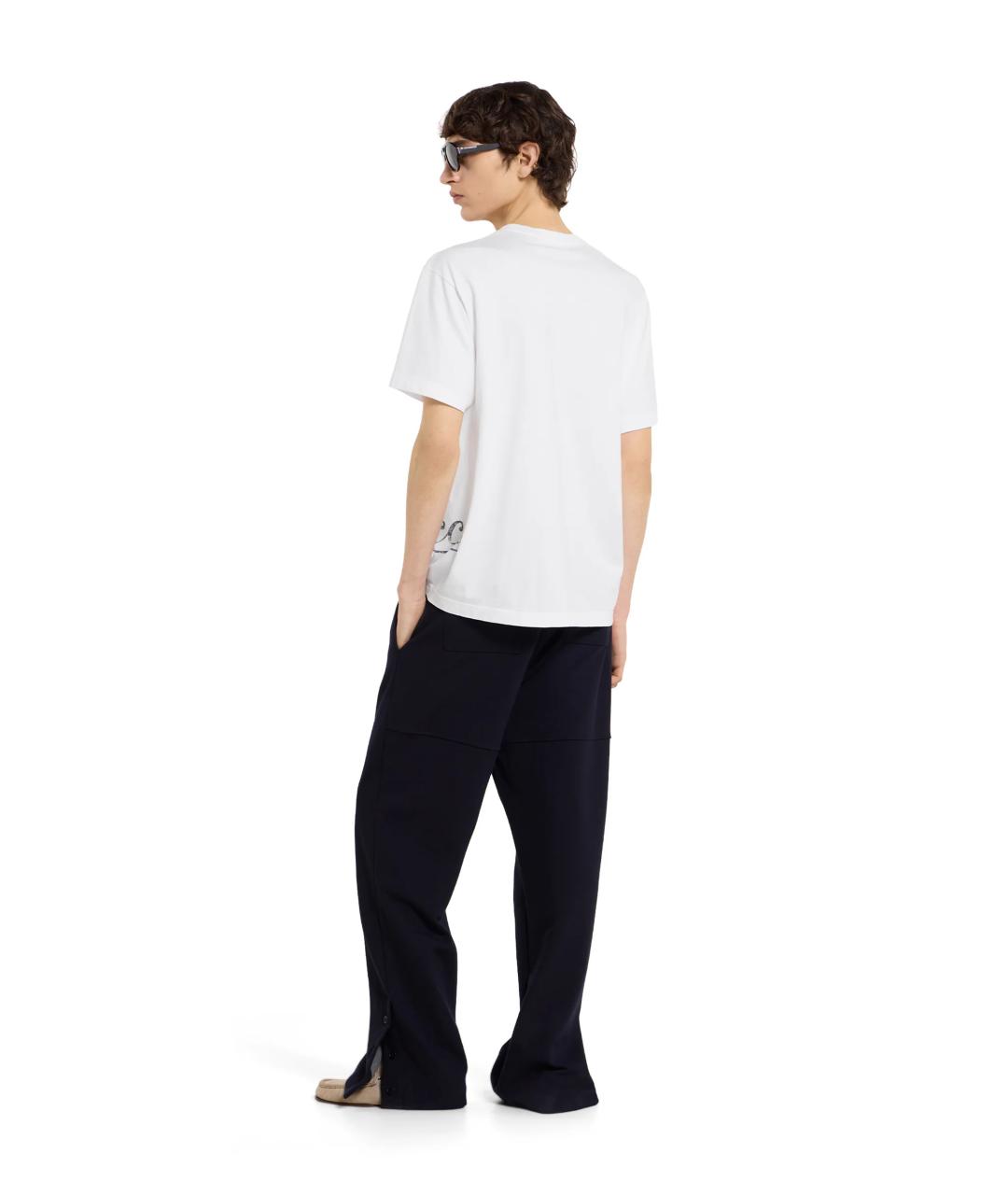 GUCCI Белая хлопковая футболка, фото 5