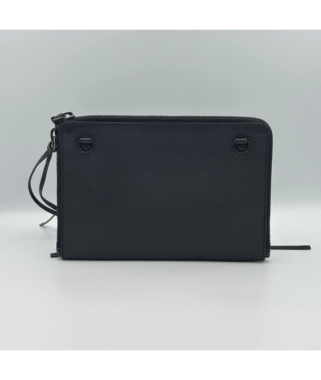 BALENCIAGA Черная кожаная сумка на плечо, фото 3