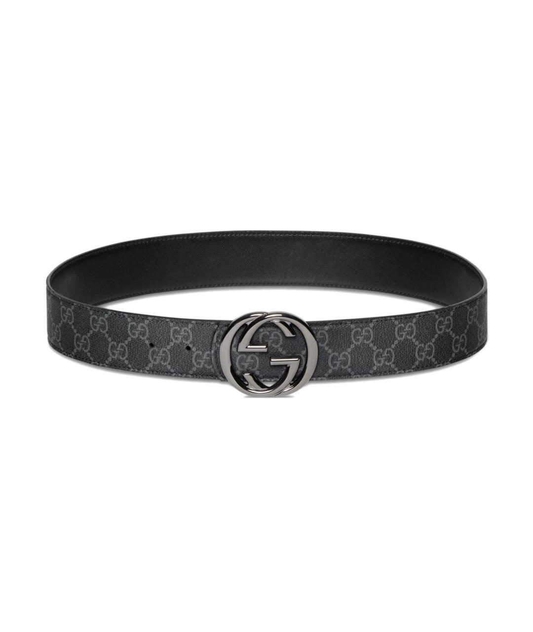 GUCCI Черный ремень, фото 1