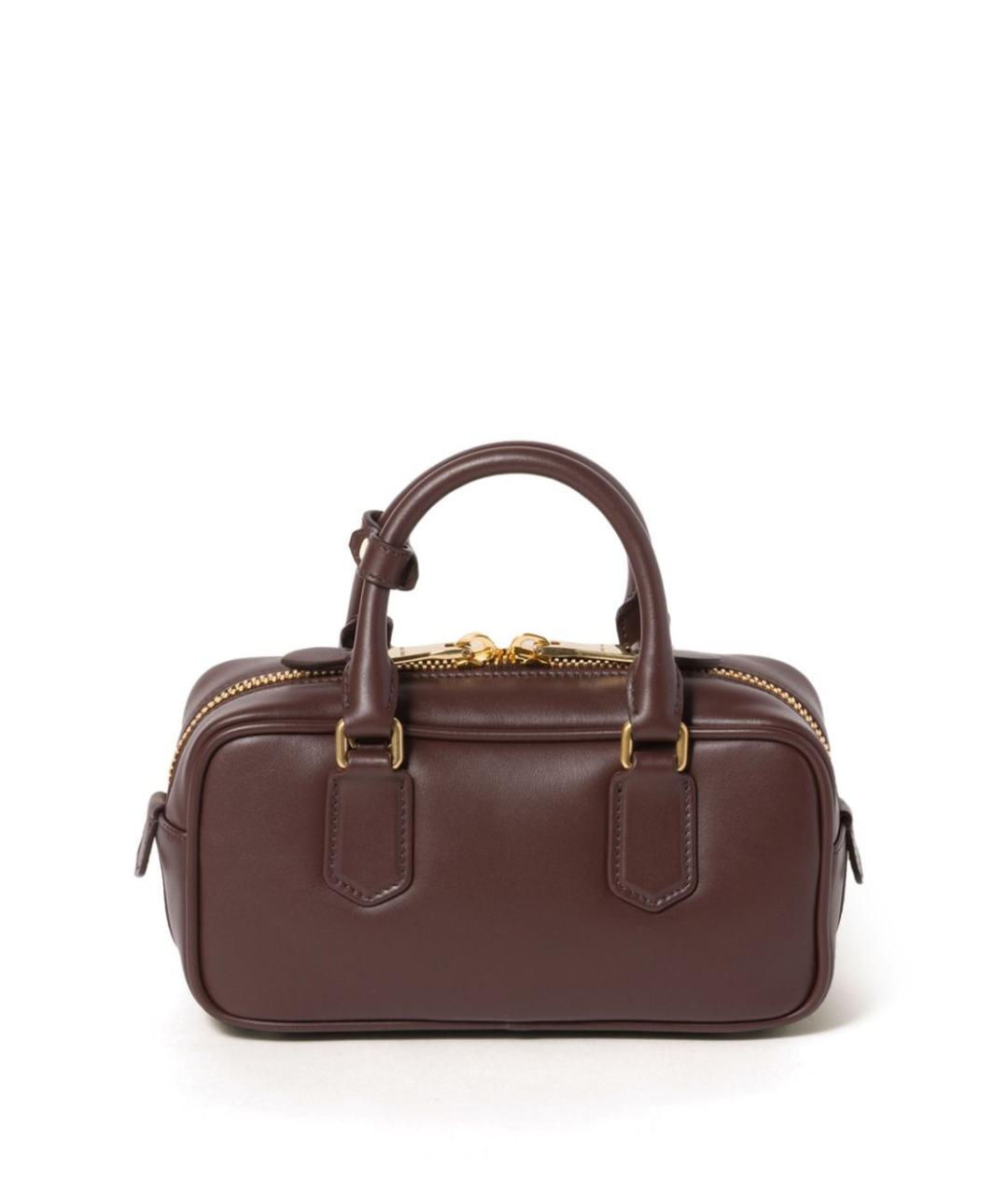 MIU MIU Коричневая кожаная сумка тоут, фото 4