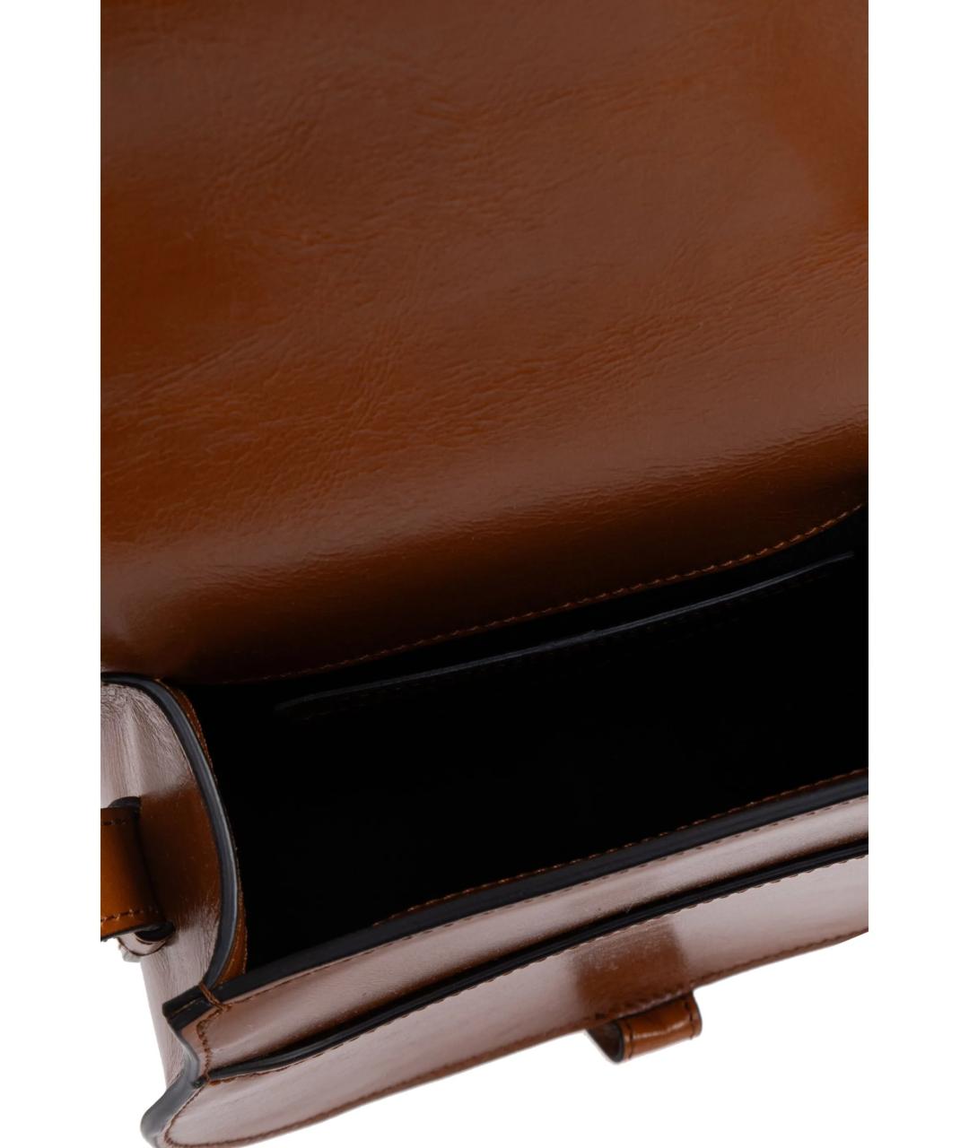 CHLOE Коричневая кожаная сумка через плечо, фото 5