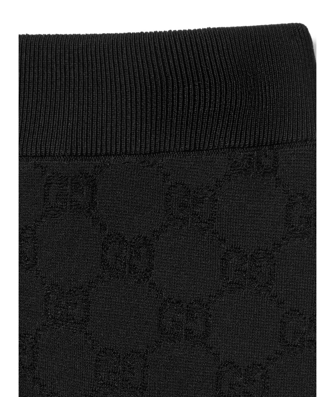 GUCCI Черные вискозные леггинсы и велосипедки, фото 5