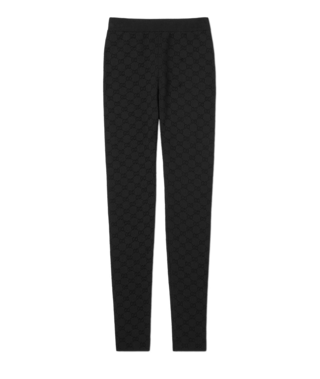 GUCCI Черные вискозные леггинсы и велосипедки, фото 1