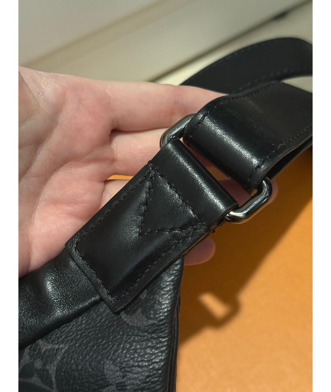 LOUIS VUITTON Антрацитовая поясная сумка, фото 6