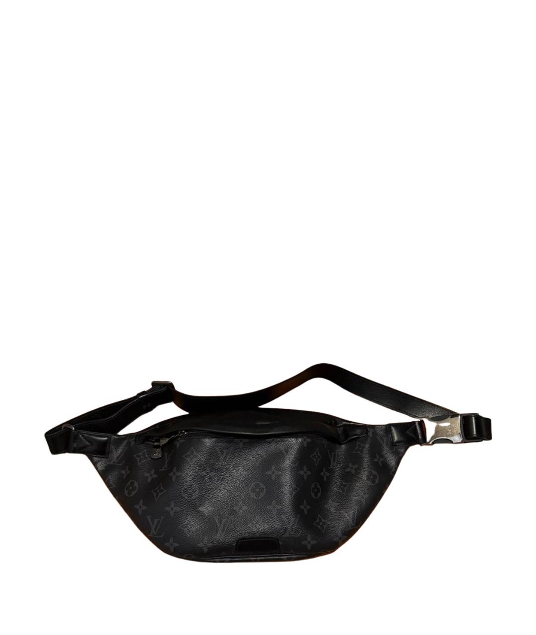 LOUIS VUITTON Антрацитовая поясная сумка, фото 1