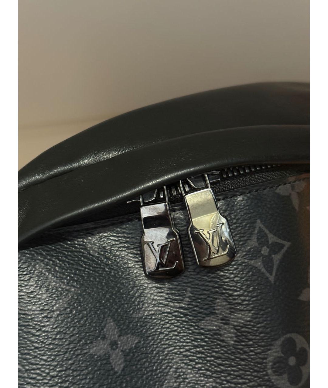 LOUIS VUITTON Антрацитовая поясная сумка, фото 2