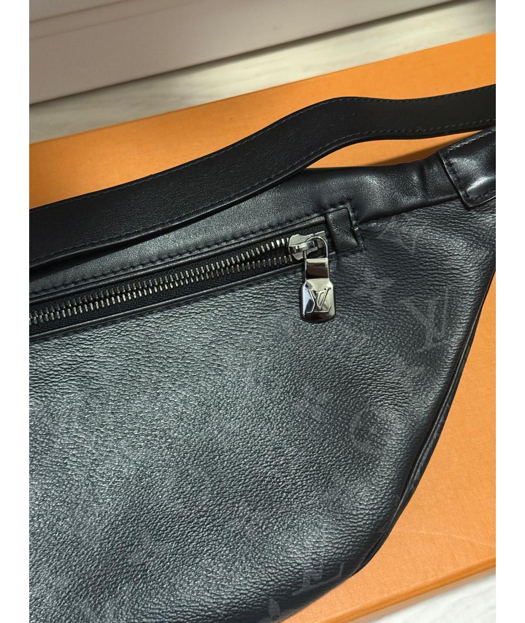 LOUIS VUITTON Антрацитовая поясная сумка, фото 5