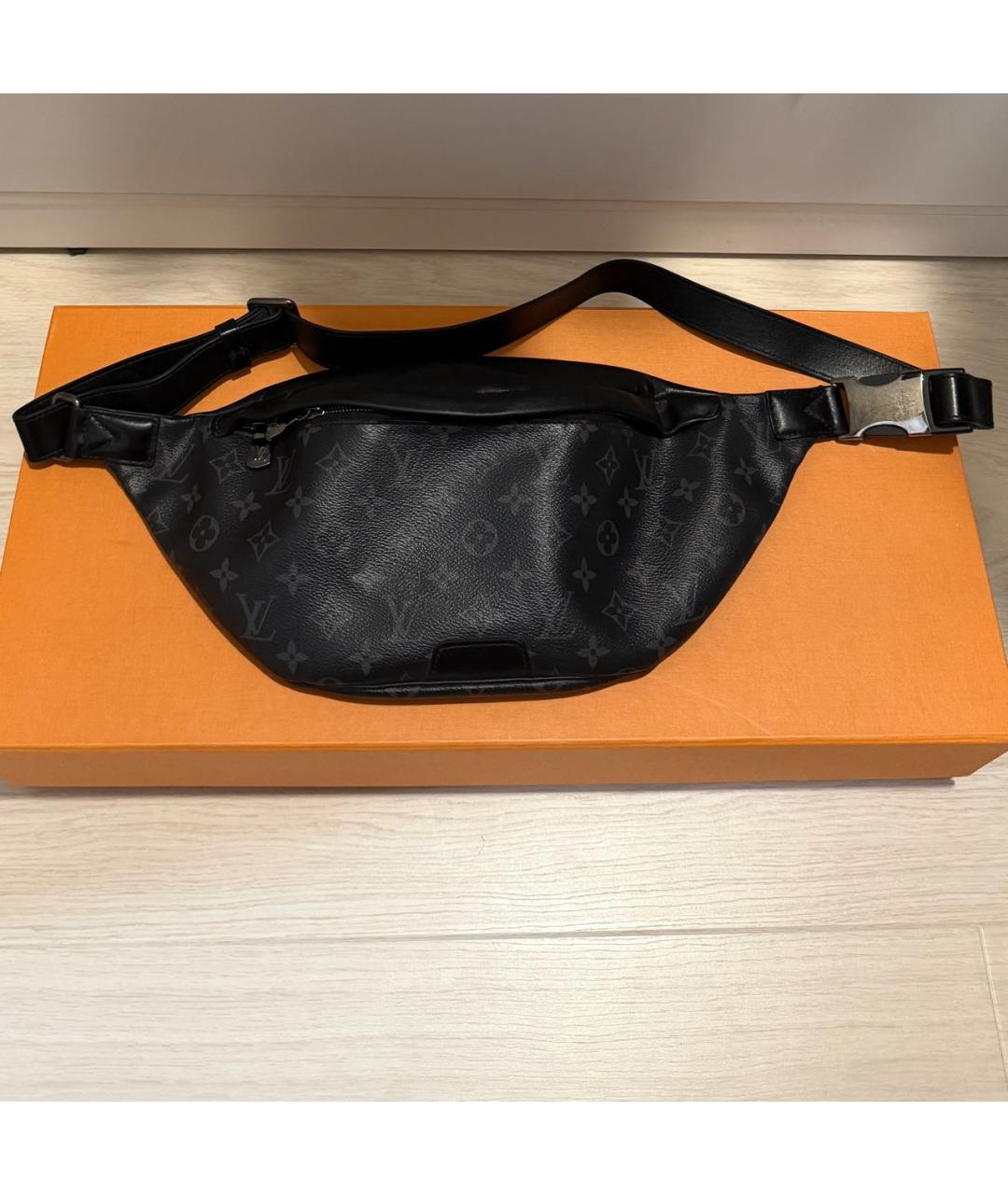 LOUIS VUITTON Антрацитовая поясная сумка, фото 9