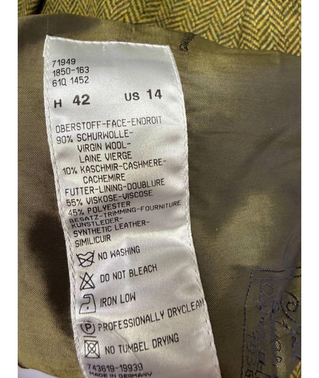 BOGNER Зеленый шерстяной жакет/пиджак, фото 4