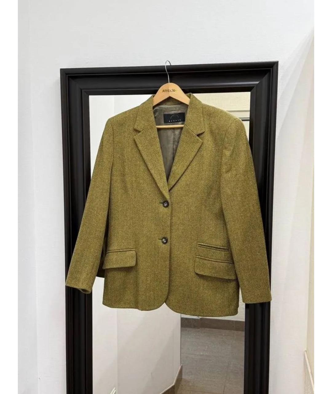 BOGNER Зеленый шерстяной жакет/пиджак, фото 8