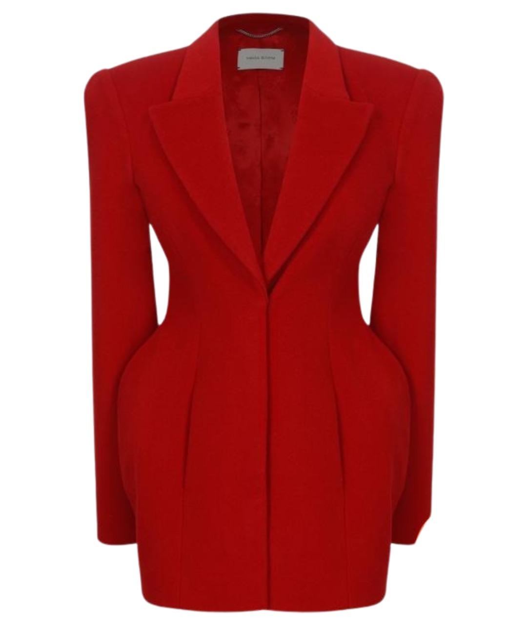 MAGDA BUTRYM Красный шерстяной жакет/пиджак, фото 1