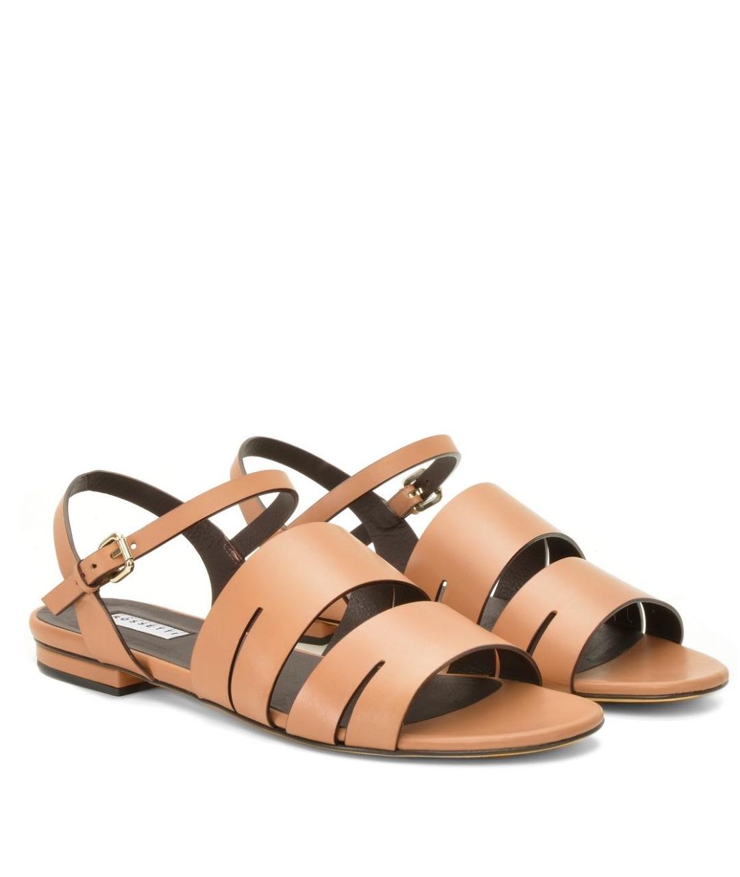 FRATELLI ROSSETTI Коричневые кожаные сандалии, фото 2