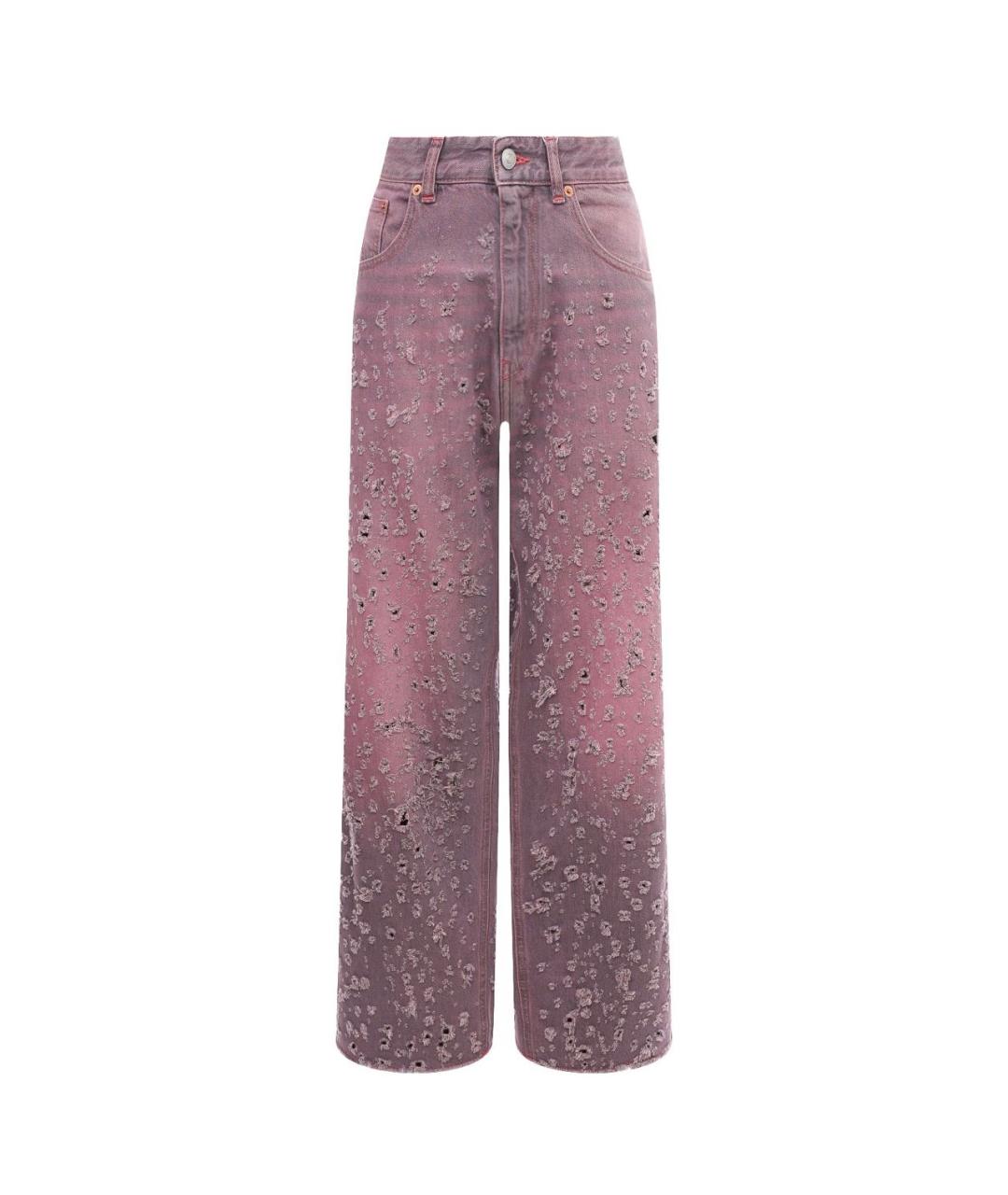 MAISON MARGIELA Розовые прямые джинсы, фото 7