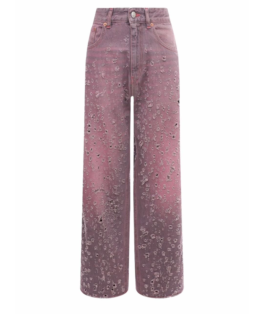 MAISON MARGIELA Розовые прямые джинсы, фото 1