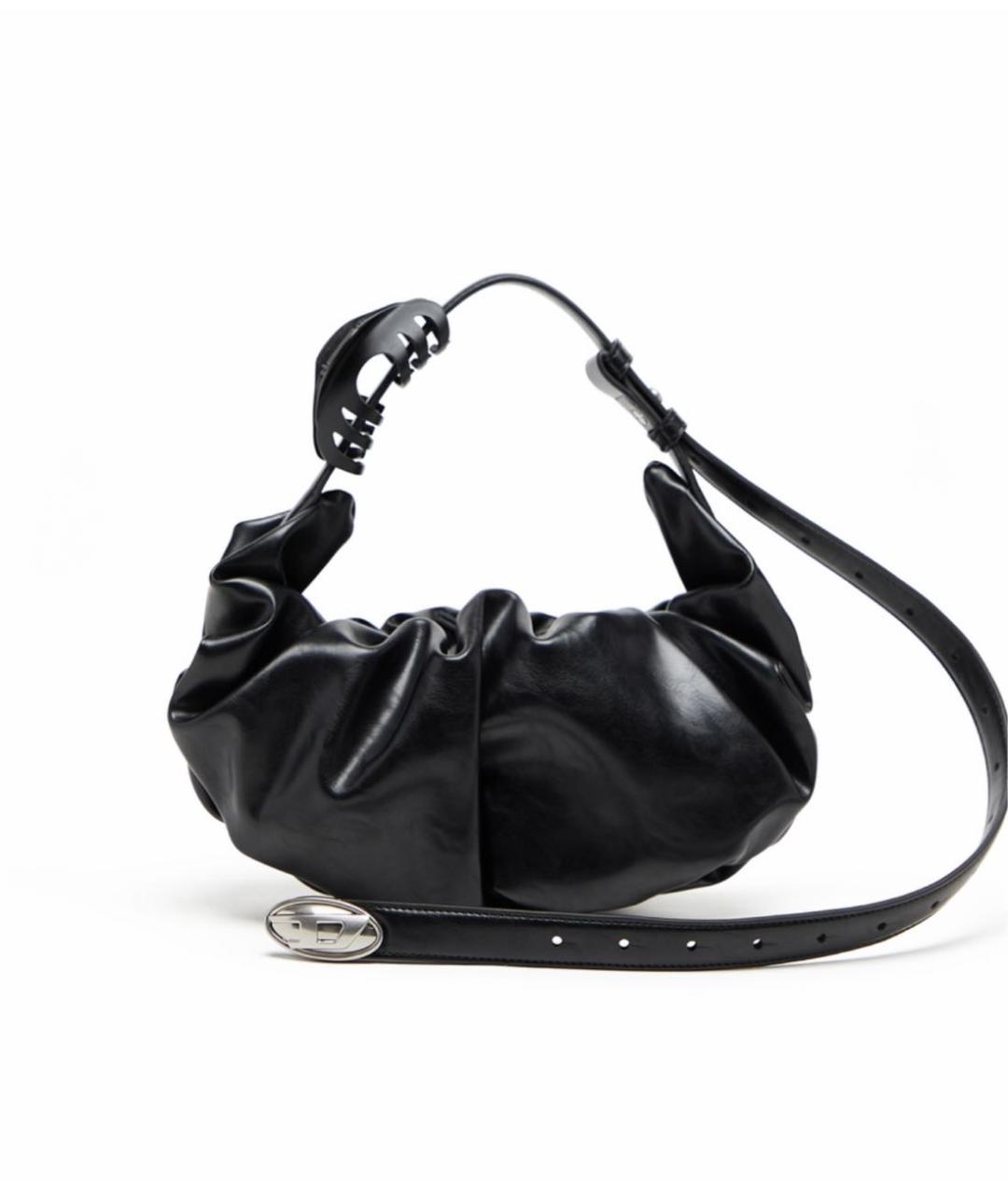 DIESEL Черная сумка с короткими ручками из искусственной кожи, фото 9