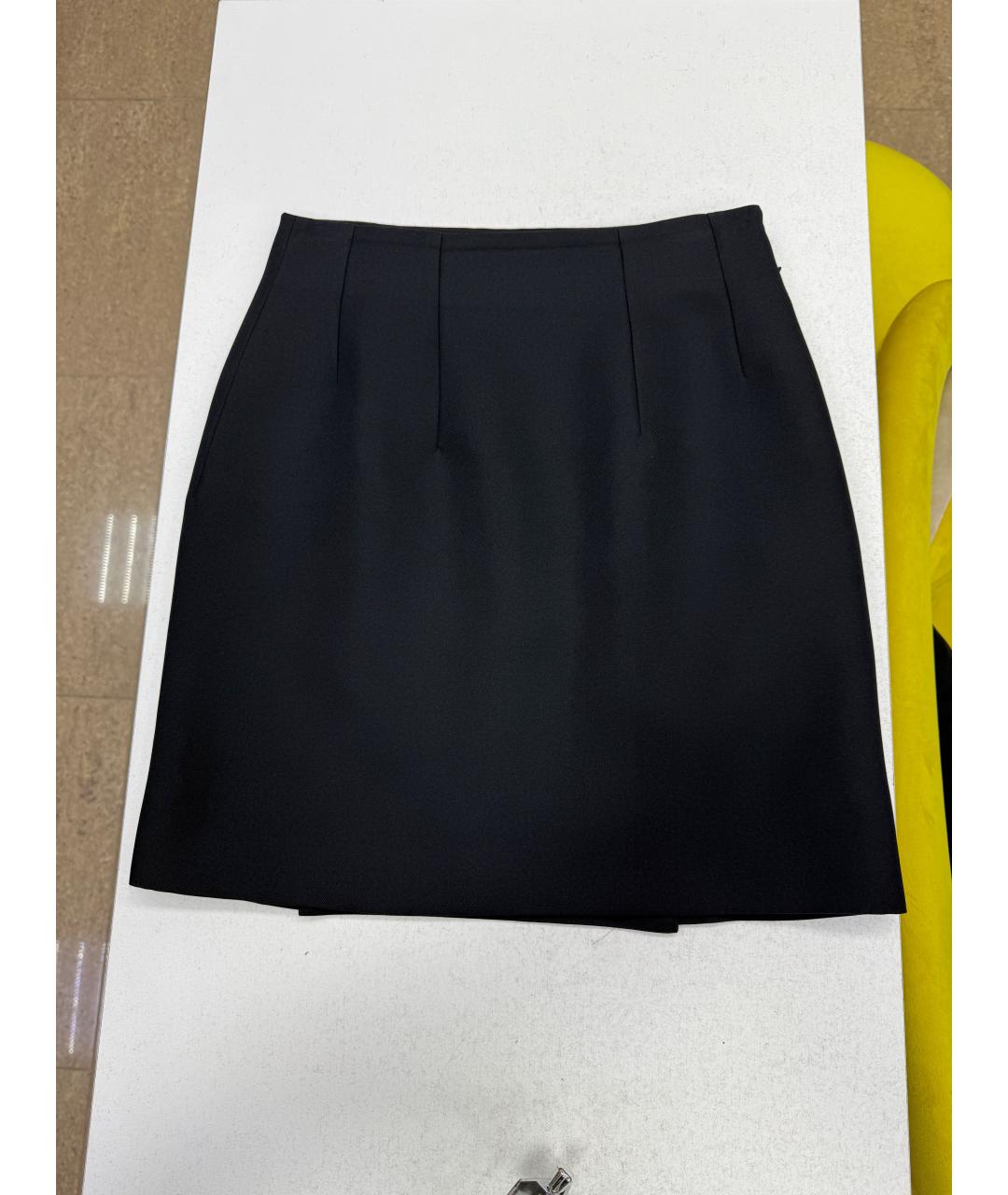 ACNE STUDIOS Черная полиэстеровая юбка мини, фото 9