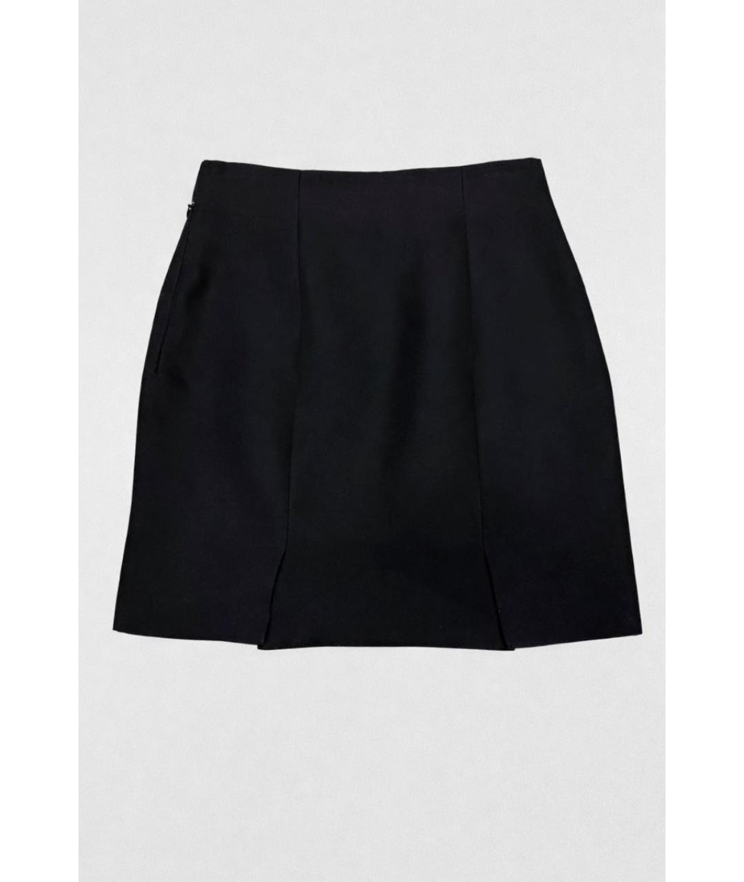 ACNE STUDIOS Черная полиэстеровая юбка мини, фото 7