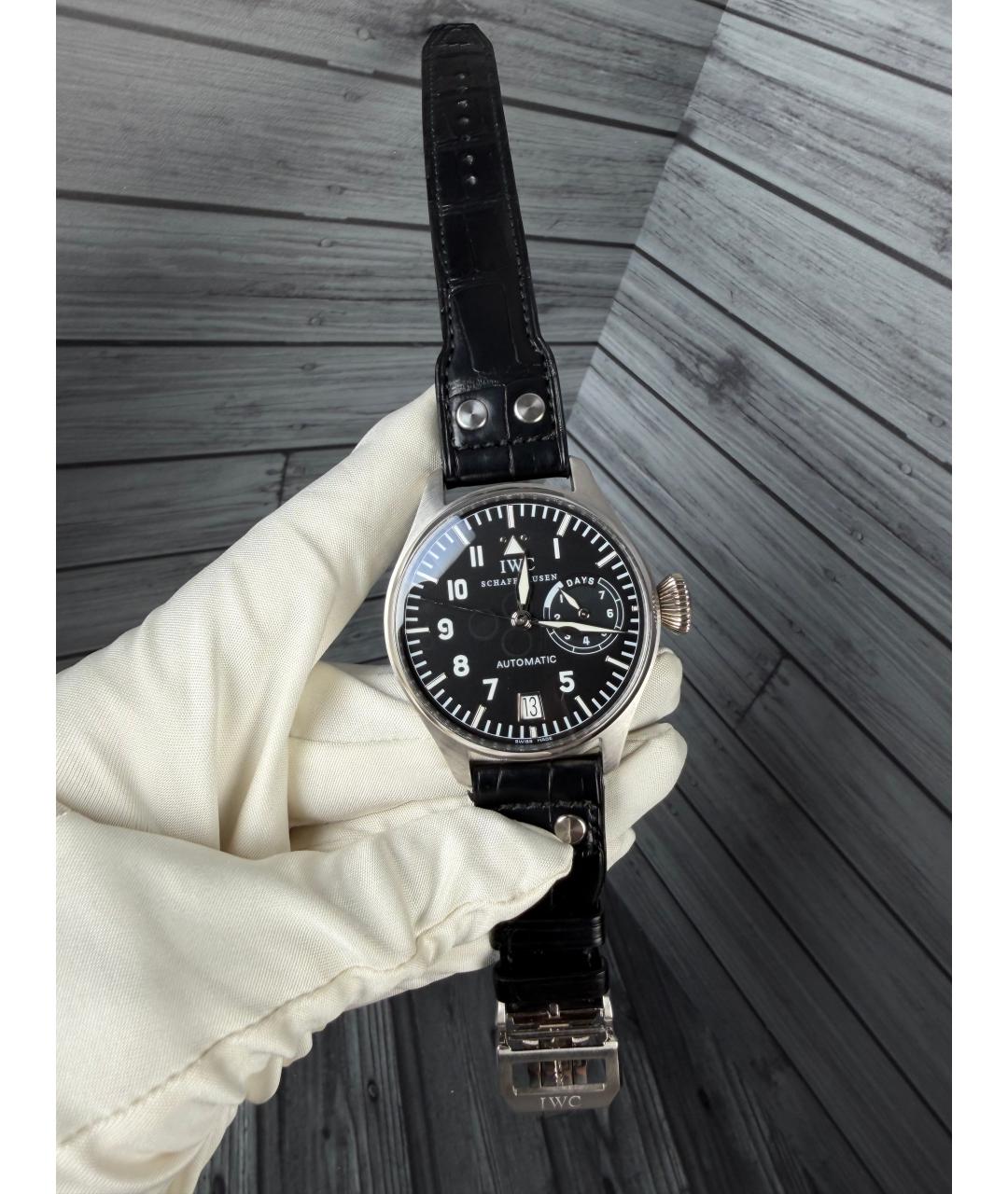 IWC Черные платиновые часы, фото 2